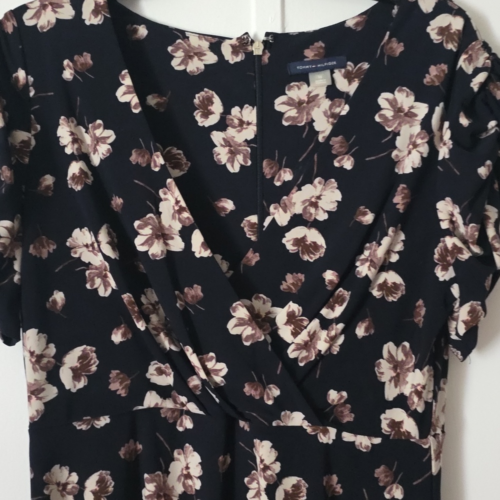 Tommy Hilfiger Black Floral Midi Dress